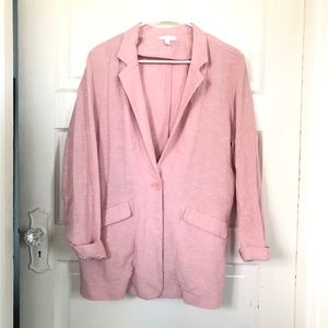 Pale pink Abound linen blazer